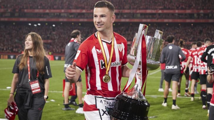 Athletic Bilbao striker Gorka Guruzeta won the Copa del Rey earlier this month